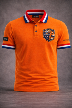 TRYBB TWELVE Polo Oranje | Premium Katoen 230 GSM | Limited Edition